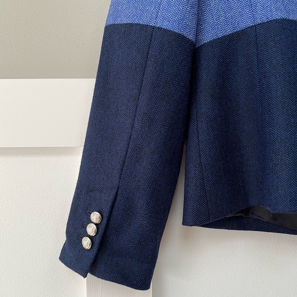 Banana Republic Wool Blend Colorblock Jacket in Bright Blue - Picture 6 of 6